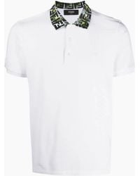 Fendi - Ff Collar Polo Shirt - Lyst
