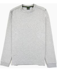 BOSS - Salbo Iconic Curved Logo Sweatshirt 059 - Lyst