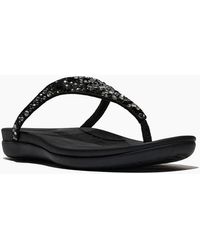 Fitflop - Solay Mixed-Crystal Textile Sandals - Lyst