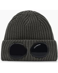 C.P. Company - Merino Wool Goggle Hat Walnut - Lyst