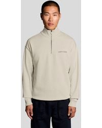 Lyle & Scott - Heavyweight Script 1/4 Zip Sweatshirt - Lyst