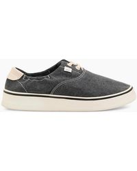 Ami Paris - Washed Canvas Tennis Sneakers - Lyst