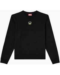 DIESEL - S-Ginn Embroidered Logo Sweatshirt - Lyst