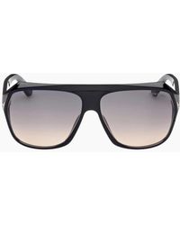 Tom Ford - Hawkings-02 Gradient Smoke Lens Shiny Sunglasses - Lyst