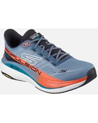 Skechers - Performance Max Cushioning Propulsion Textile Slate Trainers - Lyst