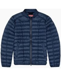 DIESEL - Plain Padded Jacket - Lyst