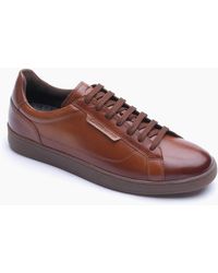 Base London - London Zammo Leather Tan Trainers - Lyst