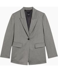 Ted Baker - Koa Pinstripe Single Breasted Tailored Dark Blazer - Lyst
