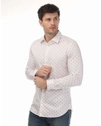 Ted Baker - Ardea Long Sleeve Geo Print Shirt - Lyst