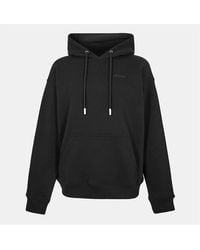 Off-White c/o Virgil Abloh - Oversize Fit Hooded Neck Drop Shoulder Sweatshirt - Lyst
