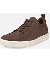 Ecco - Byway Nubuck Leather Trainers - Lyst