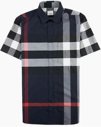 Burberry - Somerton Checked Regular-fit Stretch-cotton Shirt - Lyst