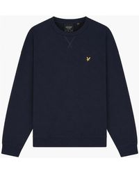 Lyle & Scott - Lyle & Scott Heavyweight Crew Neck Sweatshirt Dark - Lyst