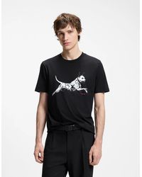 BOSS - Hugo Dirunn Cotton-Jersey T-Shirt With Animal Artwork - Lyst