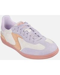 Skechers - Hotshot For The Win Leather Natural/Multi Standard Trainers - Lyst