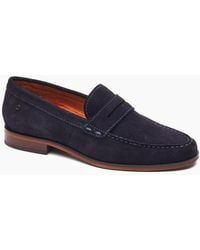 Base London - Slate Penny Loafers - Lyst