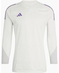 adidas - Jersey V-Neck Long Sleeve Raglan Athletic Top - Lyst