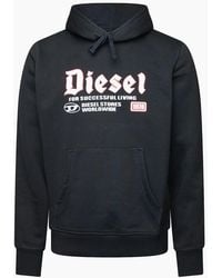DIESEL - Over The Head Hoodie - Lyst