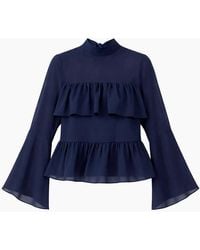 Ro&zo - Frill Detail Chiffon Blouse - Lyst