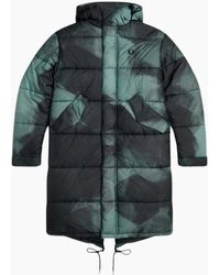 Fred Perry - Fishtail Shaded Camoflauge Quilted Pakra Jacket - Lyst