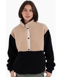 Hurley - Comfort High Pile Button Up Half Zip Fleece - Lyst