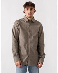 Oliver Sweeney - Barnham Long Sleeve Cotton Twill Shirt - Lyst