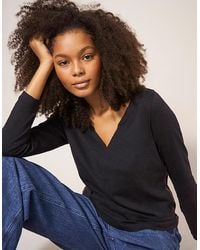 White Stuff - Nelly Long Sleeve Tee Pure - Lyst