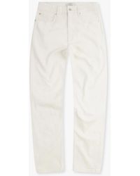 Vingt Quatre Denim - Vingt Quatre Taper Fit Chalk Jeans - Lyst
