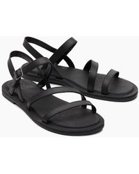 TOMS - Kira Leather Sandals - Lyst