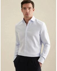 Seidensticker - Shaped Fit No Iron Spread Kent Structured Business Shirt Light - Lyst