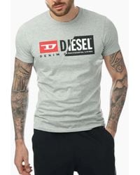 DIESEL - T Diego Cuty T Shirt Crew Neck Short Sleeve Maglietta Duel Logo Tee - Lyst