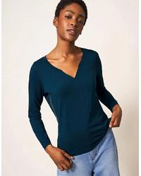White Stuff - Nelly Ls Tee Dark - Lyst
