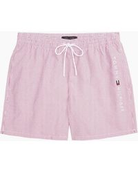 Tommy Hilfiger - Original Stripe Mid Length Swim Shorts, Ithaca/Medium - Lyst
