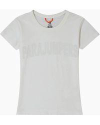 Parajumpers - Cristie Brand Logo Off- T-Shirt - Lyst