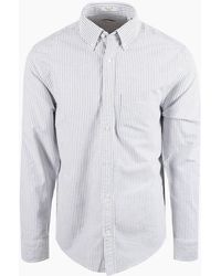 GANT - Reg Fit Brushed Oxford Stripe Shirt Crisp - Lyst