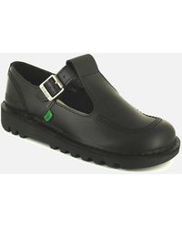 Kickers - Shoes Work School Aztec Leather Buckle Uk Size - Lyst