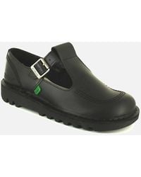 Kickers - Shoes Work School Aztec Leather Buckle Uk Size - Lyst