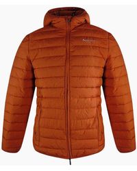 Aquascutum - Active Rlg Active 100 Gr Winter Rust Hooded Jacket - Lyst