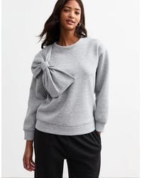 Gini London - Bow Patch Oversized Jumper - Lyst