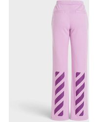 Off-White c/o Virgil Abloh - Diag Tapered Sweatpant Lilac - Lyst
