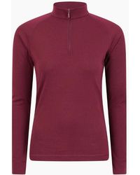 Mountain Warehouse - Ladies Talus Zip Neck Long-Sleeved Thermal Top - Lyst