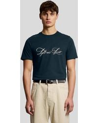 Lyle & Scott - Superfine Cotton Graphic Logo T-Shirt - Lyst