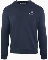 Aquascutum - Crew Neck Long Sleeve Regular Fit Sweatshirt - Lyst