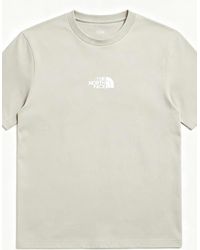 The North Face - T Shirt Centre Logo Crew Neck Short Sleeve Cotton Summer Tee - Lyst