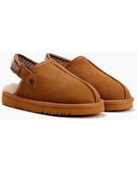 Osprey - London The Constellation Suede Tan Slippers - Lyst
