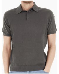 ARMANI EXCHANGE - Regular Fit Embroidered Logo Knitted Raven Polo Shirt - Lyst