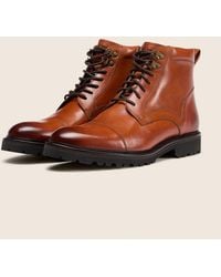 Oliver Sweeney - Antiqued Leather Brogue Boots - Lyst