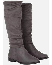Dorothy Perkins - Ladies Karina Ruched Flat Knee-High Boots - Lyst