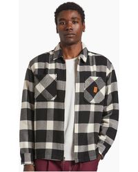 Brixton - Union Full Zip Flannel Bomber Jacket - Lyst