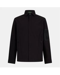 BOSS - Zipped Pocket Collared Neck Long Sleeve Shirt - Lyst